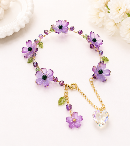 Floral Charm Bracelet